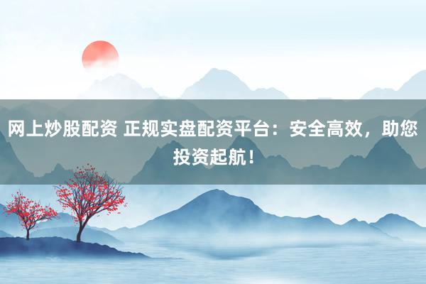 网上炒股配资 正规实盘配资平台：安全高效，助您投资起航！