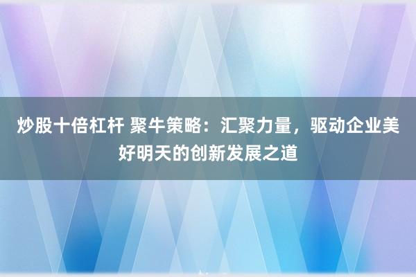 炒股十倍杠杆 聚牛策略：汇聚力量，驱动企业美好明天的创新发展之道
