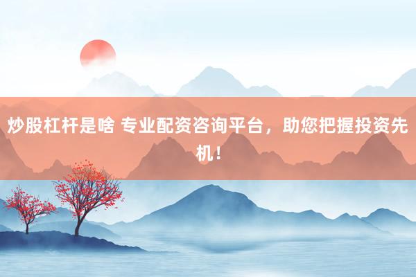 炒股杠杆是啥 专业配资咨询平台，助您把握投资先机！