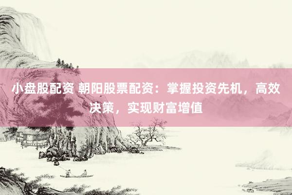 小盘股配资 朝阳股票配资:掌握投资先机,高效决策,实现财富增值