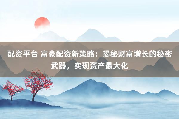 配资平台 富豪配资新策略：揭秘财富增长的秘密武器，实现资产最大化