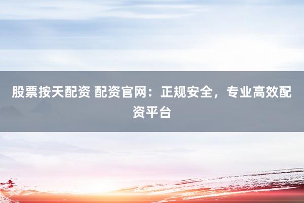 股票按天配资 配资官网：正规安全，专业高效配资平台